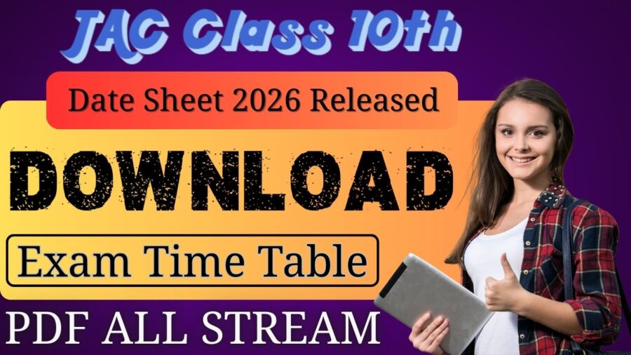 JAC 10th Date Sheet 2026 Released