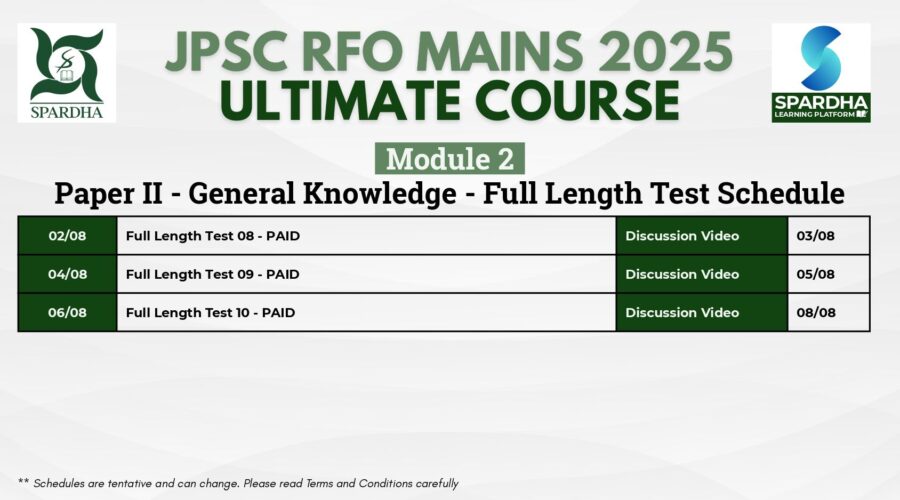 RFO Mains Course 2025