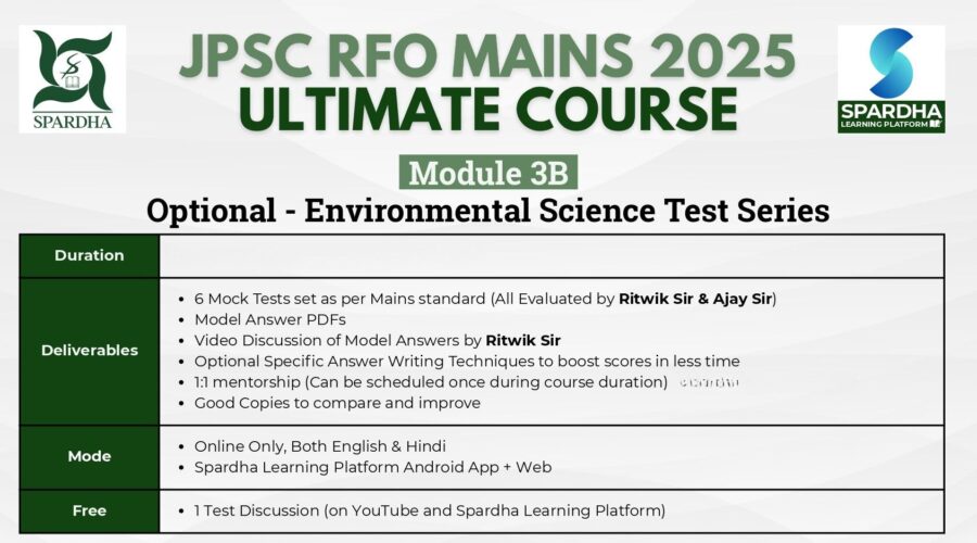 JPSC RFO Mains Spardha Learning Platforms