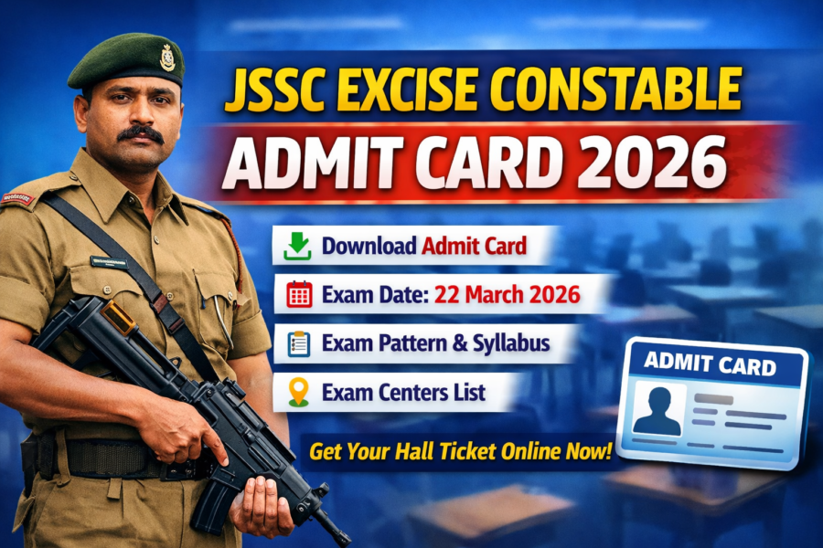 JSSC Excise Constable Admit Card 2026