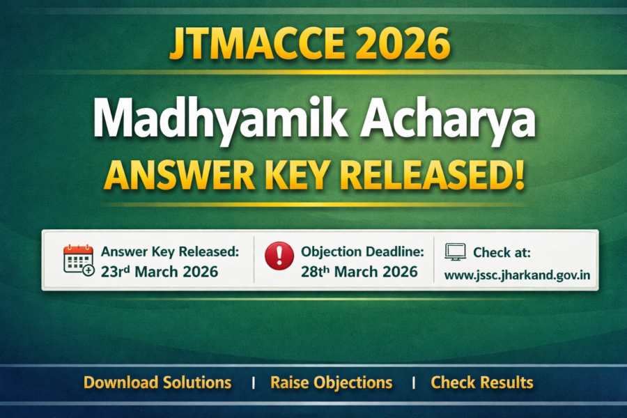 JSSC Madhyamik Acharya Answer Key 2026