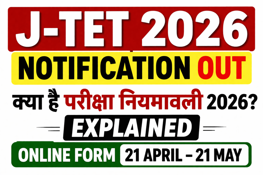 Jharkhand TET Notification 2026 Out