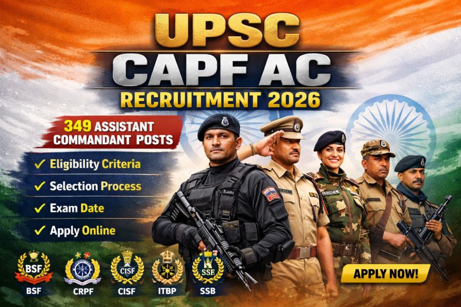 UPSC CAPF AC Recruitment 2026